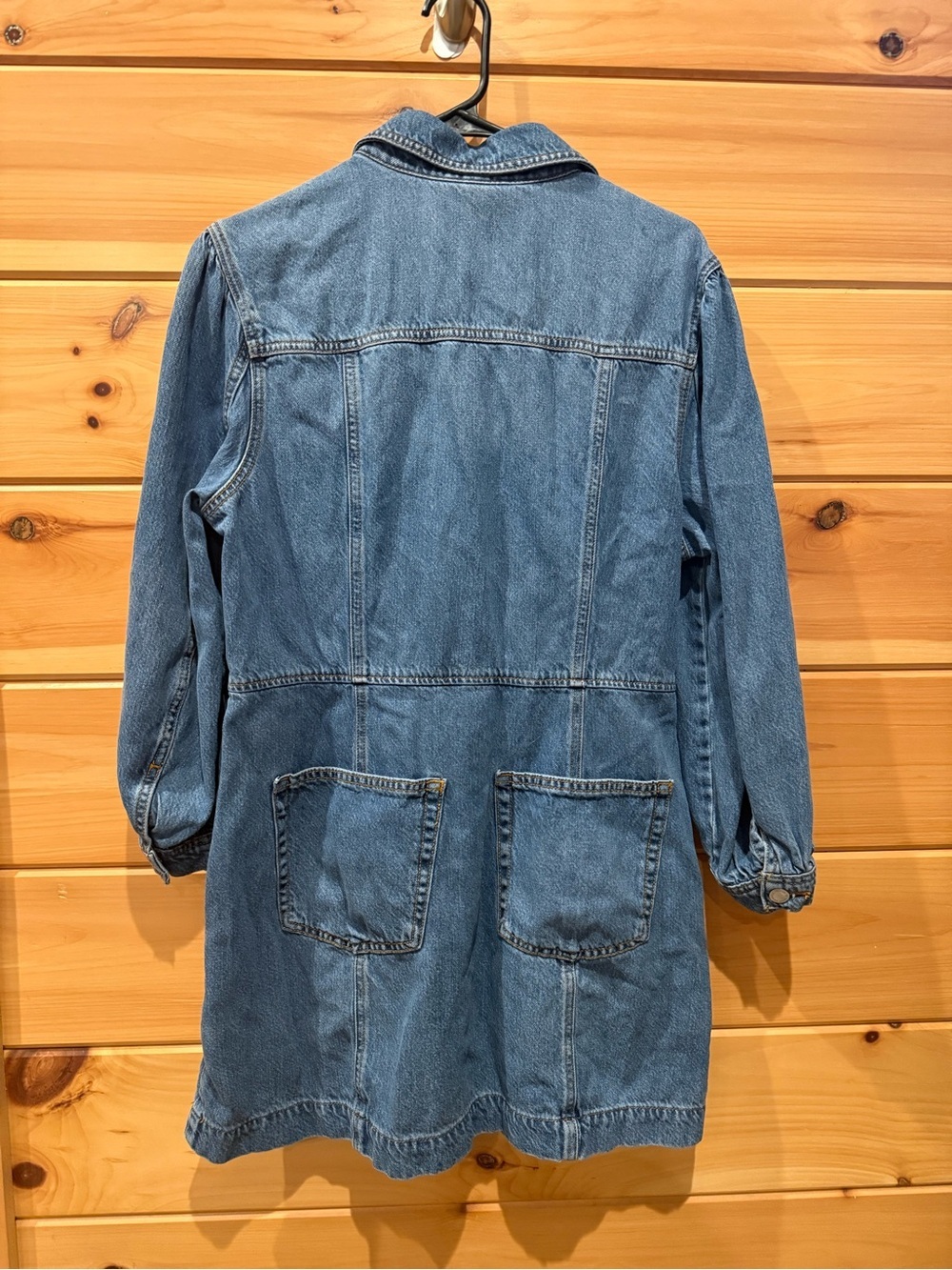 Universal Thread Denim Zip Front Mini Dress Size Large - Picture 4 of 5